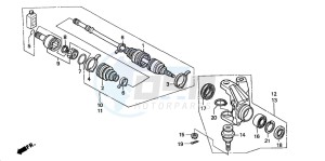 TRX350FM FOURTRAX 350 4X4 drawing KNUCKLE (2)