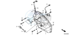 NC700SAC drawing RIGHT CRANKCASE COVER (NC700S/ SA)