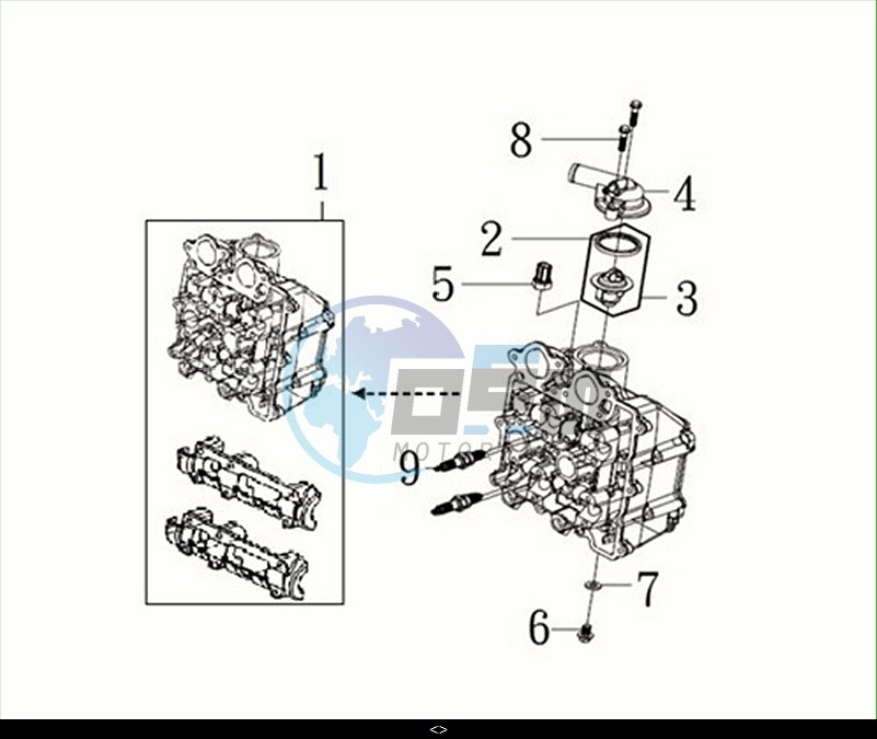 CYLINDER HEAD / MAXSYM TL 508 (TL50W2-EU) (M2)