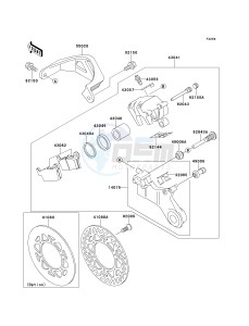 KX 125 L [KX125] (L3) [KX125] drawing REAR BRAKE