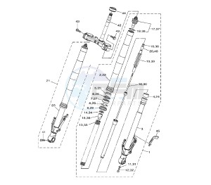 XTZ SUPER TENERE 1200 drawing FRONT FORK