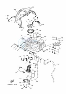 FZN250-A (B8H6) drawing FUEL TANK