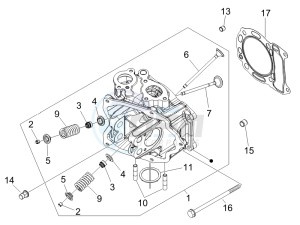 LX 150 4T USA drawing Head unit - Valve