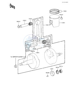 KX 80 E [KX80] (E1) [KX80] drawing CRANKSHAFT_PISTON