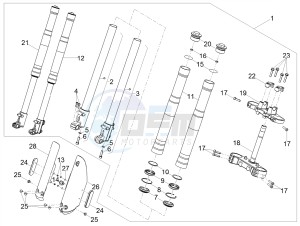 SX 50 FACTORY E4 (EMEA) drawing Front fork