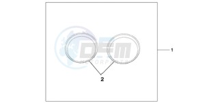 CBF600NA9 Europe Direct - (ED / ABS) drawing METER RING