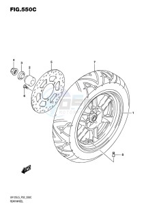 UH125 BURGMAN EU drawing REAR WHEEL