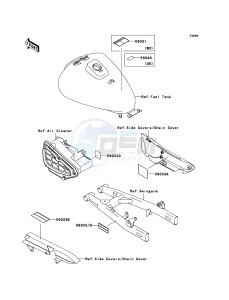 ELIMINATOR 125 BN125A6F GB XX (EU ME A(FRICA) drawing Labels