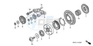 CRF250X9 Australia - (U) drawing STARTING CLUTCH