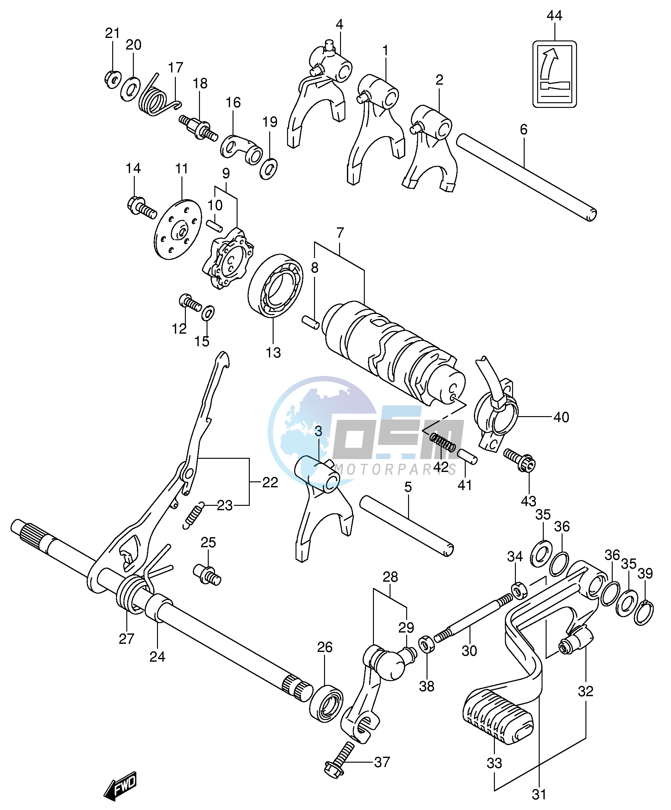 GEAR SHIFTING (1)(MODEL K4 K5 K6 K7)