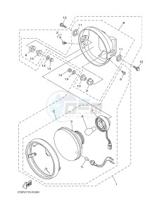 YB125 (2CS8) drawing HEADLIGHT