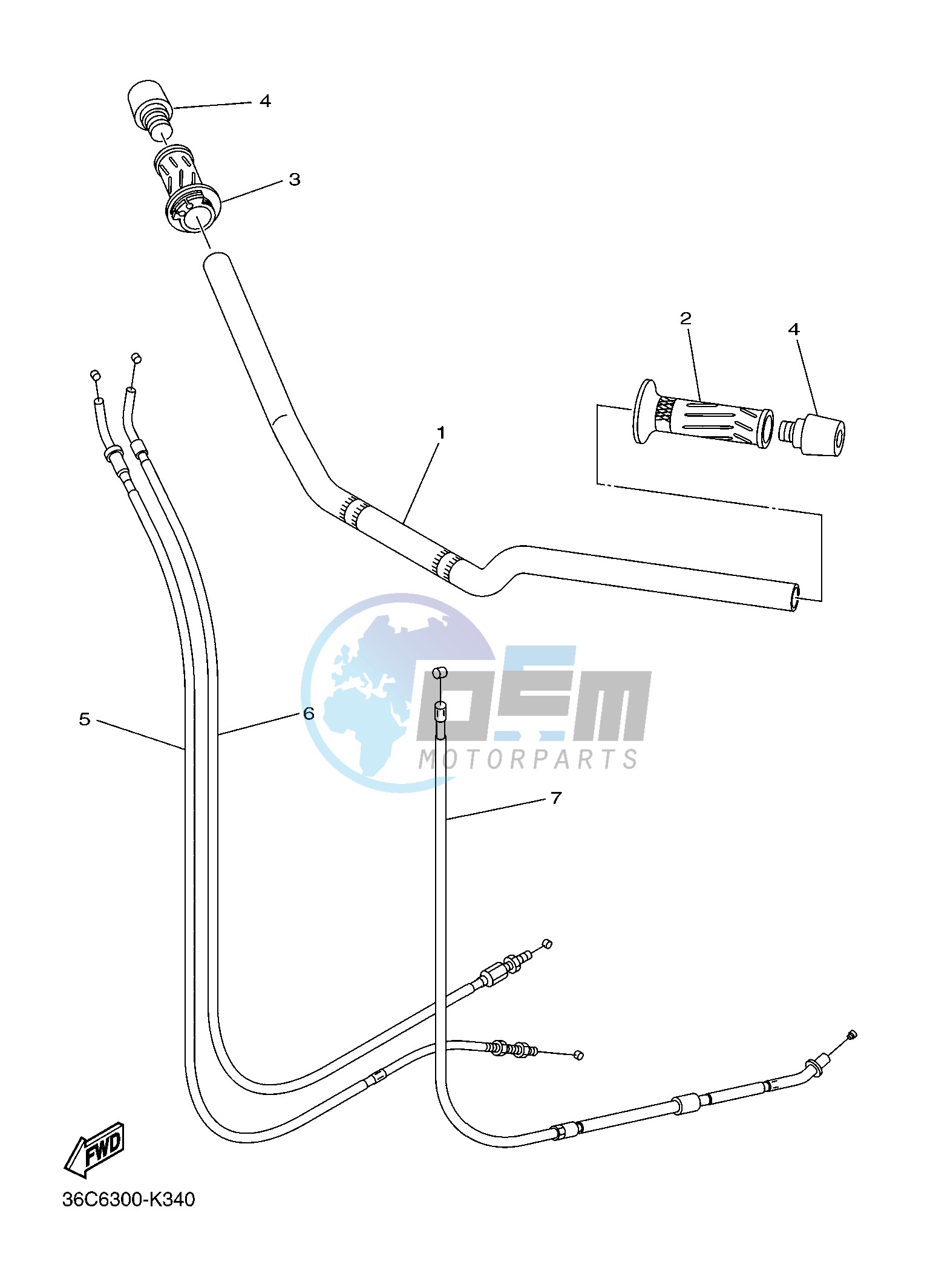 STEERING HANDLE & CABLE