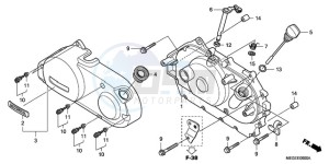 VT750CA9 Ireland - (EK / MME ST) drawing RIGHT CRANKCASE COVER