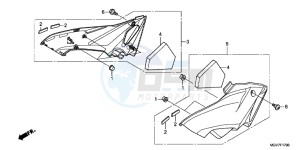 CBR600FAC drawing SIDE COVER