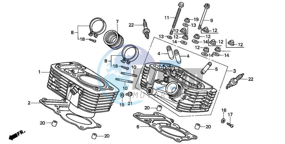 CYLINDER/CYLINDER HEAD (REAR)