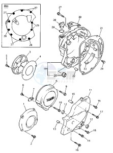 XJ S DIVERSION 600 drawing CRANKCASE COVER