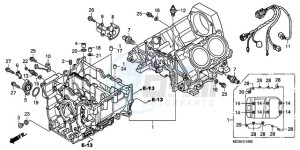 ST1300A9 ED / ABS MME drawing CRANKCASE