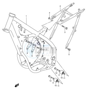 RM125 (E3-E28) drawing FRAME