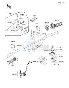 KX 125 E [KX125] (E1) [KX125] drawing HANDLEBAR