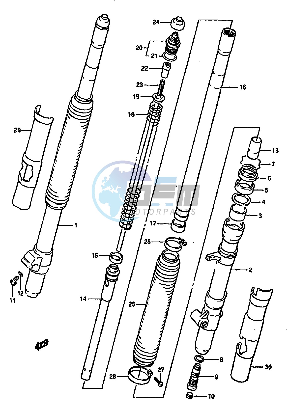 FRONT FORK (MODEL J)