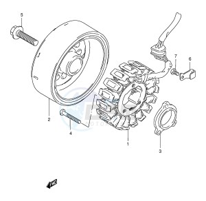 GSX400 (E30) drawing GENERATOR