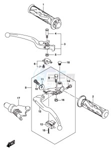 GSX-250RA drawing HANDLE LEVER