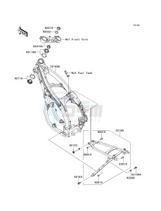 KX 450 D [KX450F] (D7F) D7F drawing FRAME