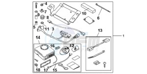 CBR1000RR9 Australia - (U / MK) drawing KIT ALARM SYSTEM