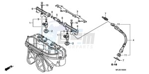 CBR600RAA Australia - (U / ABS) drawing FUEL INJECTOR