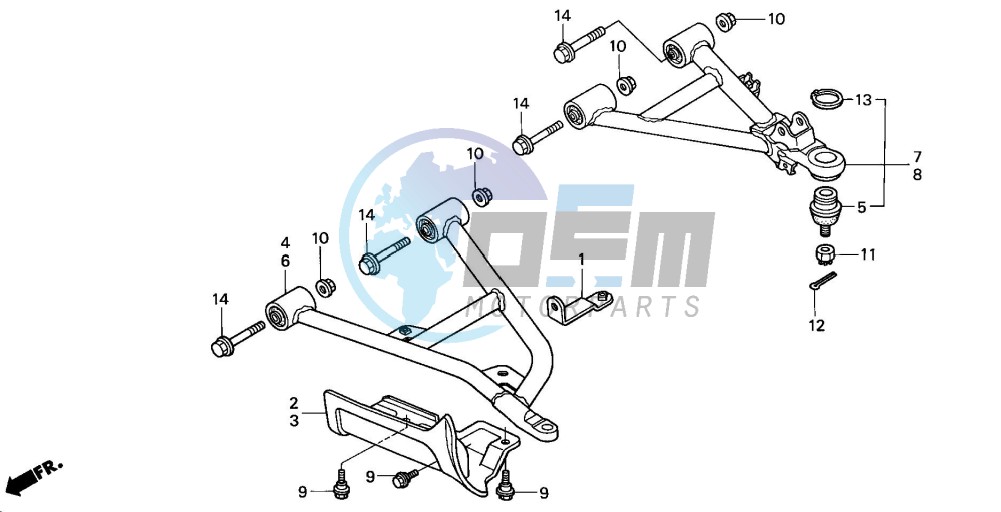 FRONT ARM (TRX350FM/FE)