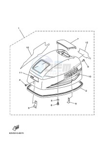 9-9F drawing FAIRING-UPPER