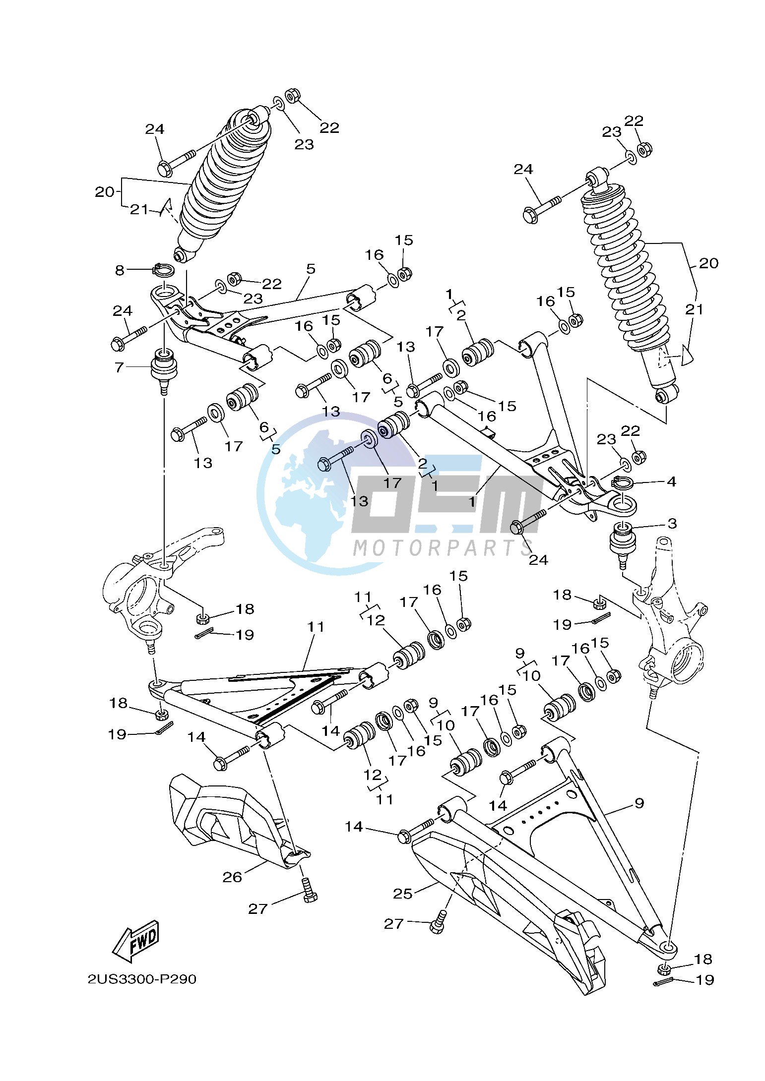 FRONT SUSPENSION & WHEEL