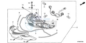 SH300B drawing REAR COMBINATION LIGHT