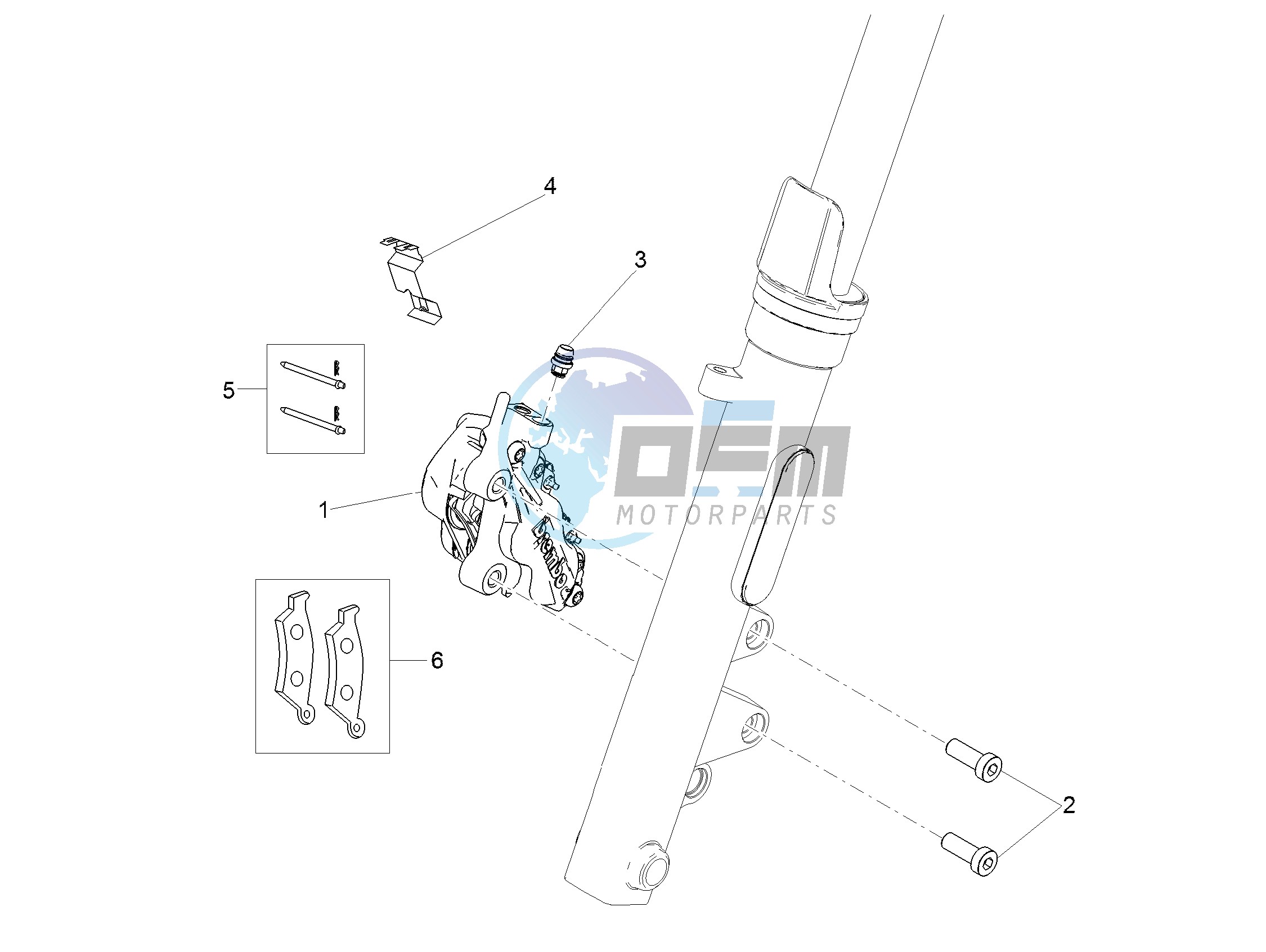 Front brake caliper