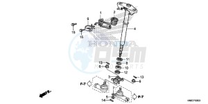 TRX680FAG Wave 110 - AFS110 UK - (E) drawing STEERING SHAFT