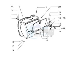 PX 125 30 Anni drawing Front glovebox - Knee-guard panel