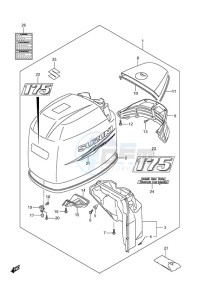 DF 175 drawing Engine Cover