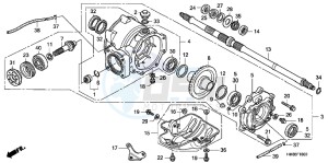 TRX250TEB drawing REAR FINAL GEAR