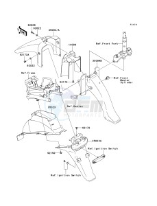 AN 112 D (D2-D3) drawing FENDERS