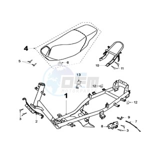 FIGHT R drawing FRAME AND SADDLE