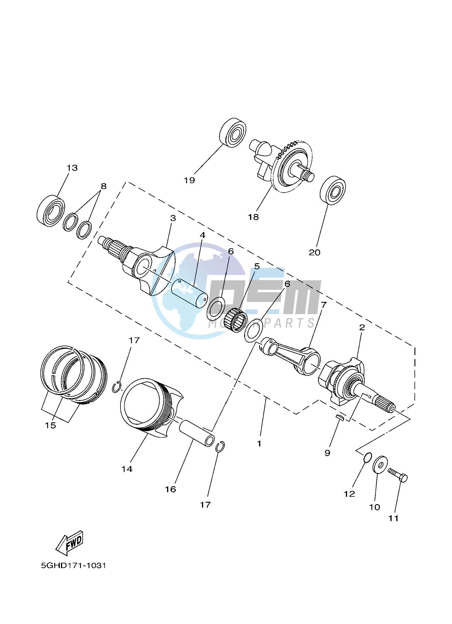 CRANKSHAFT & PISTON