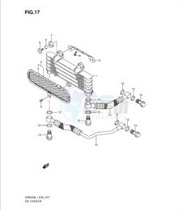 SV650/S drawing OIL COOLER