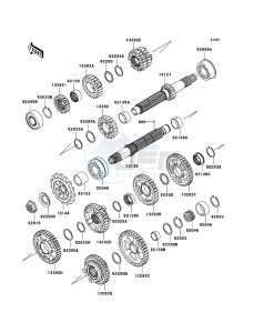 NINJA ZX-10R ZX1000D6F FR GB XX (EU ME A(FRICA) drawing Transmission