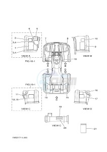 YFM350FWA YFM350DE GRIZZLY 350 4WD (1NSD 1NSE 1NSF) drawing EMBLEM & LABEL 1