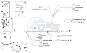 RSV 4 1000 APRC Factory ABS USA drawing Electrical system II