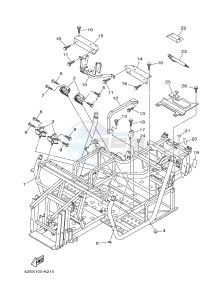 YXR700F YXR7FSPD RHINO 700 SPORTS EDITION (1RBM 1RBN 1RBP) drawing FRAME