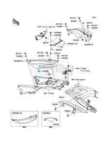 ZZR1400_ABS ZX1400FEF FR GB XX (EU ME A(FRICA) drawing Side Covers/Chain Cover