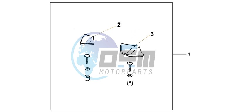 PILLION ARMREST SET