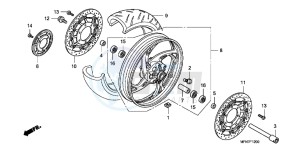 CB1000RAB drawing FRONT WHEEL