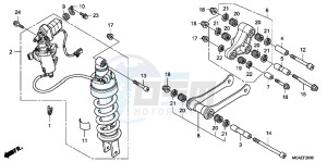 GL1800F GoldWing - GL1800-F 2ED - (2ED) drawing REAR CUSHION